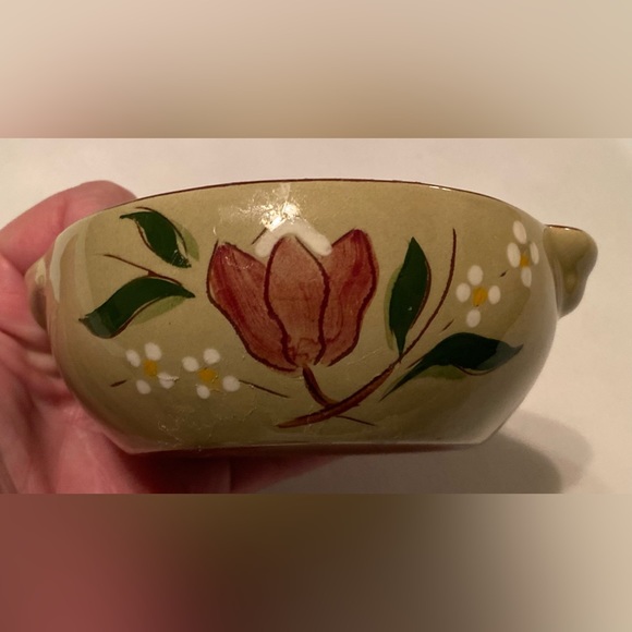 Stangl Pottery 'Magnolia' Individual Casserole & Lid Set Mid Century Modern - Picture 5 of 9